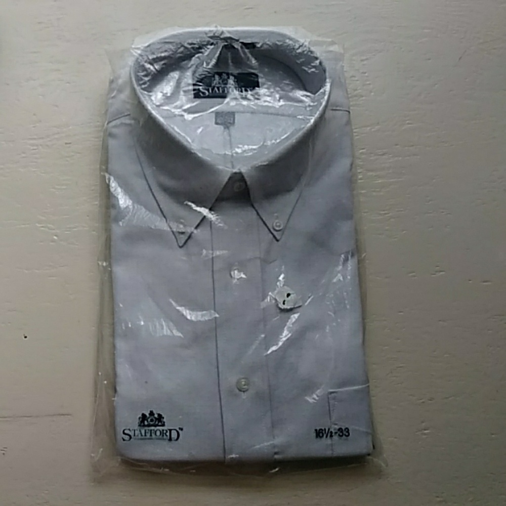 Men's Light Blue Stafford Button Up BRAND NEW